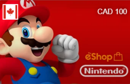 Nintendo eShop Card 100 CAD ×100 (CA)