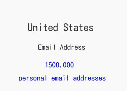 1500,000 United States personal email addresses