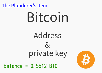 Bitcoin wallet address and private key (balance = 0.5512 BTC)