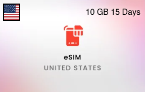 eSIM United States 10 GB 15 Days ×100 (US)